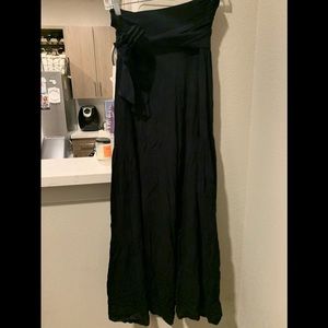 High Wasted L Black Bell Bottom Pants